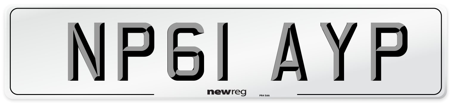 NP61 AYP Number Plate from New Reg